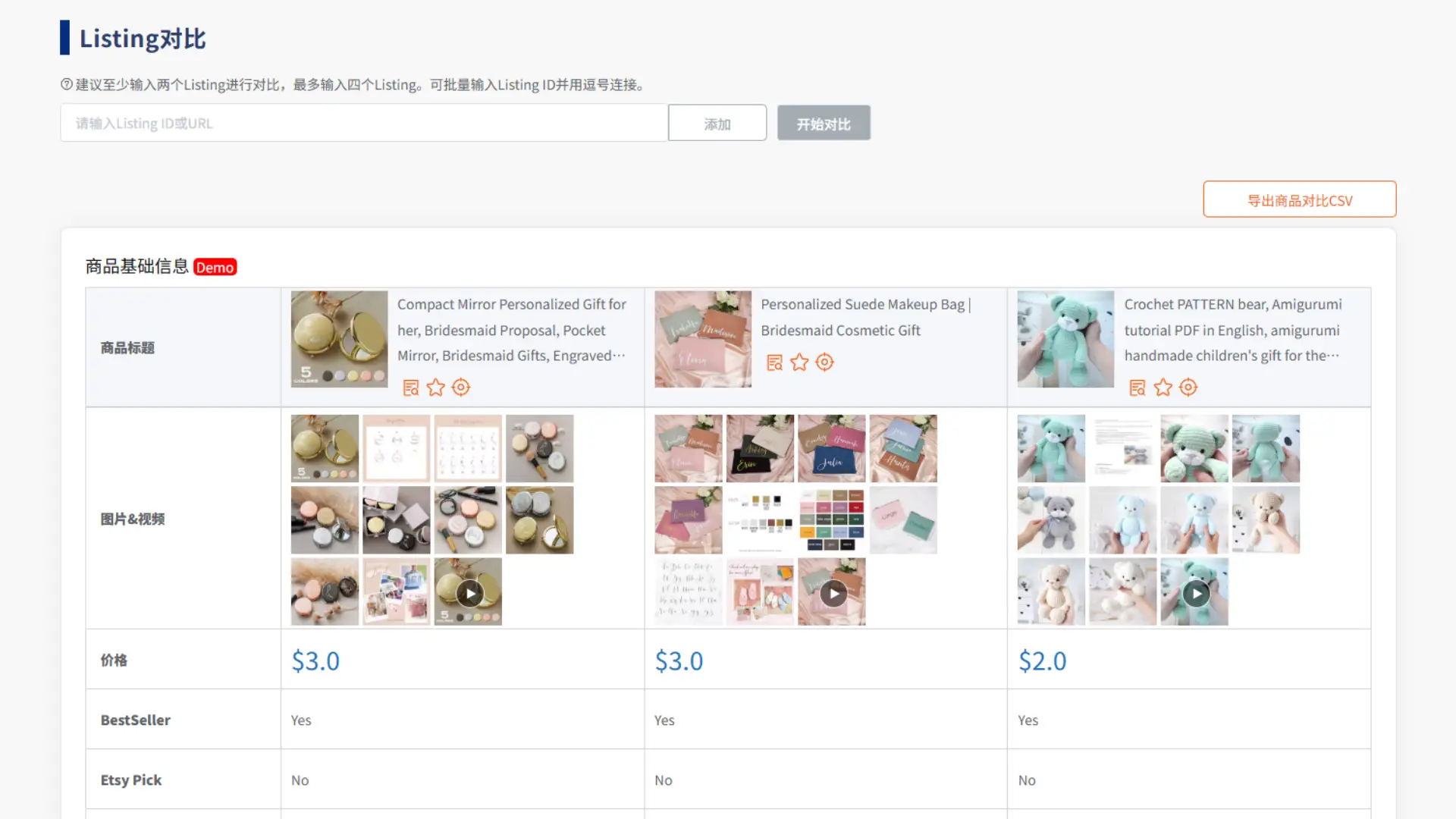 listing对比分析：一眼看清为什么别人卖得更好