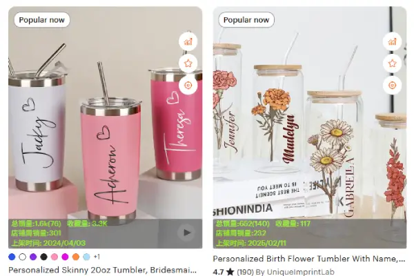 快速预览商品的核心指标