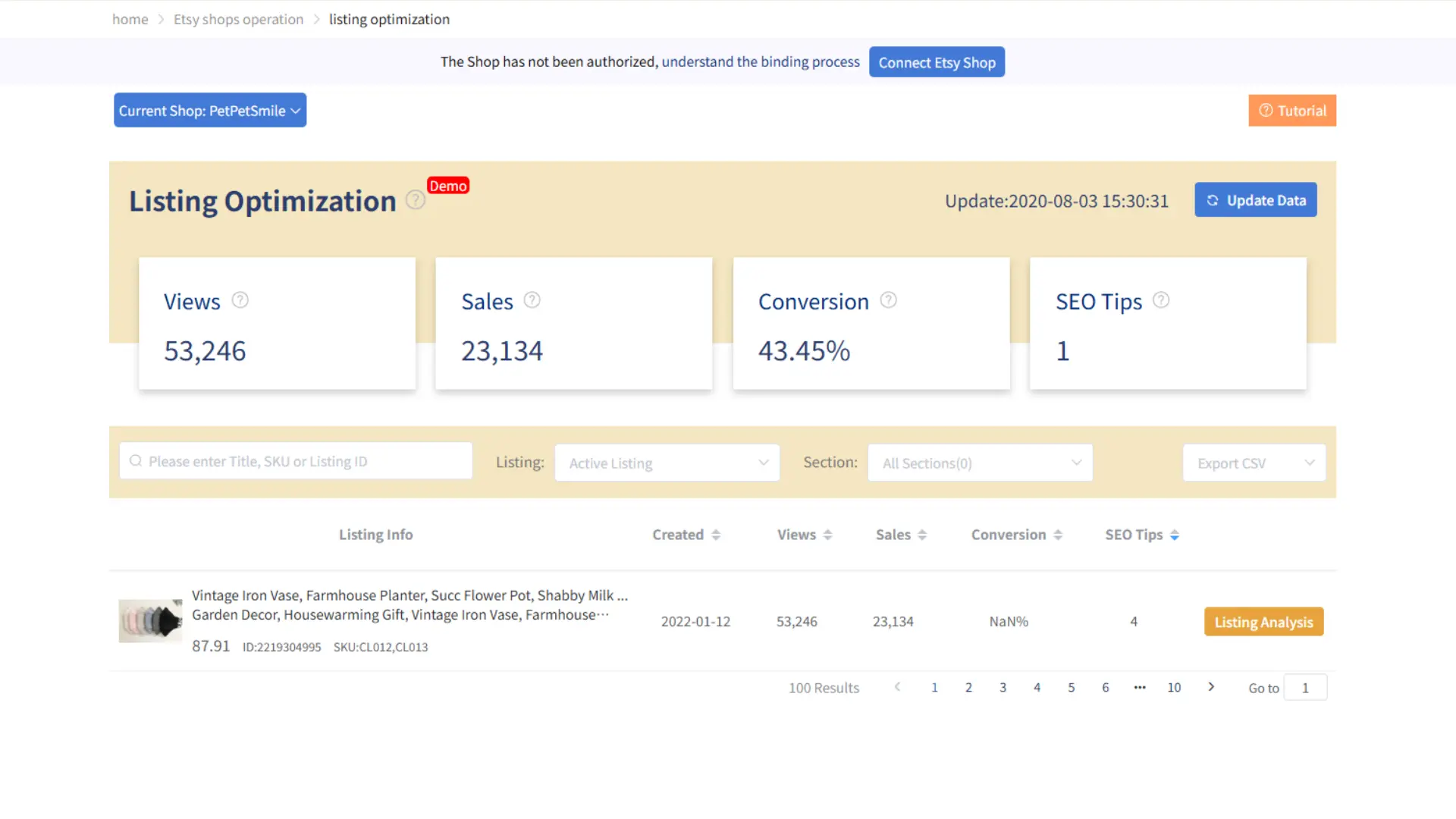 Listing Optimizasyon Aracı – Otomatik SEO Raporları ve Uygulanabilir Öneriler