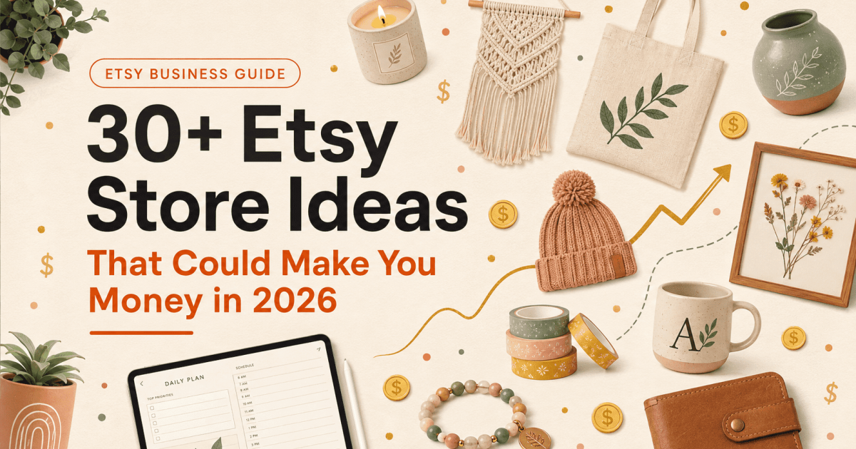 30+ Etsy Store Ideas That Could Make You Money in 2026