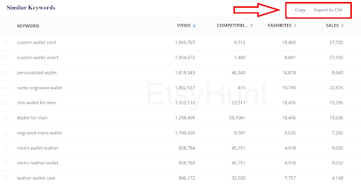 To discover similar keywords for having a good conversion rate on Etsy-EtsyHunt