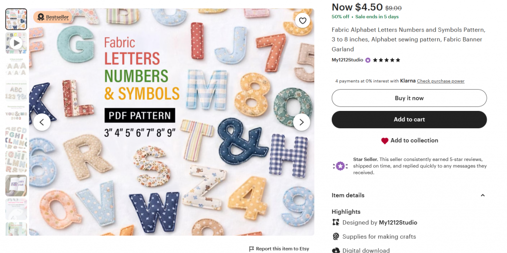 Digital Downloads Letters
