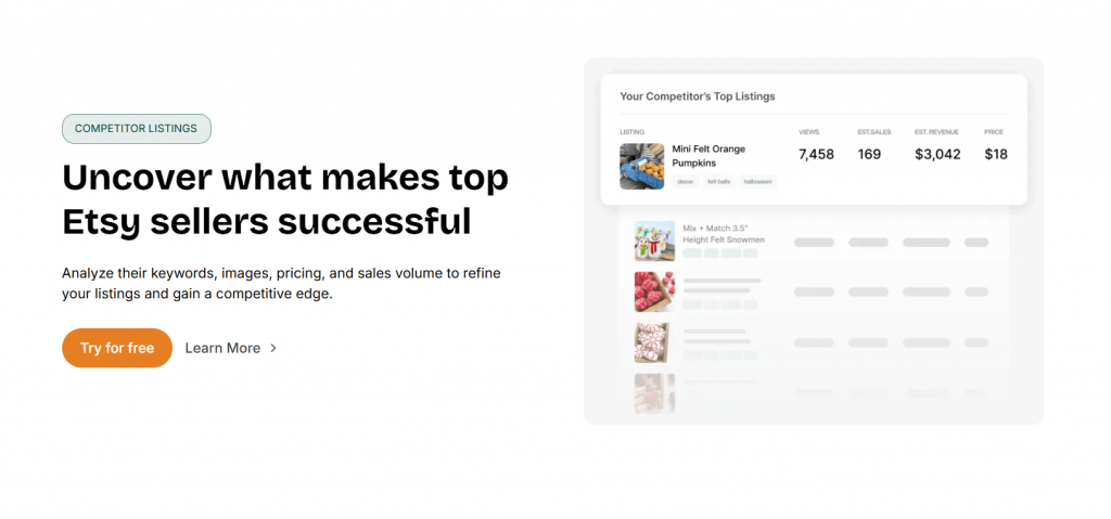 eRank Competitor Analysis