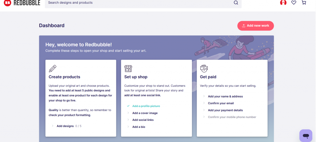 Sign-up process
